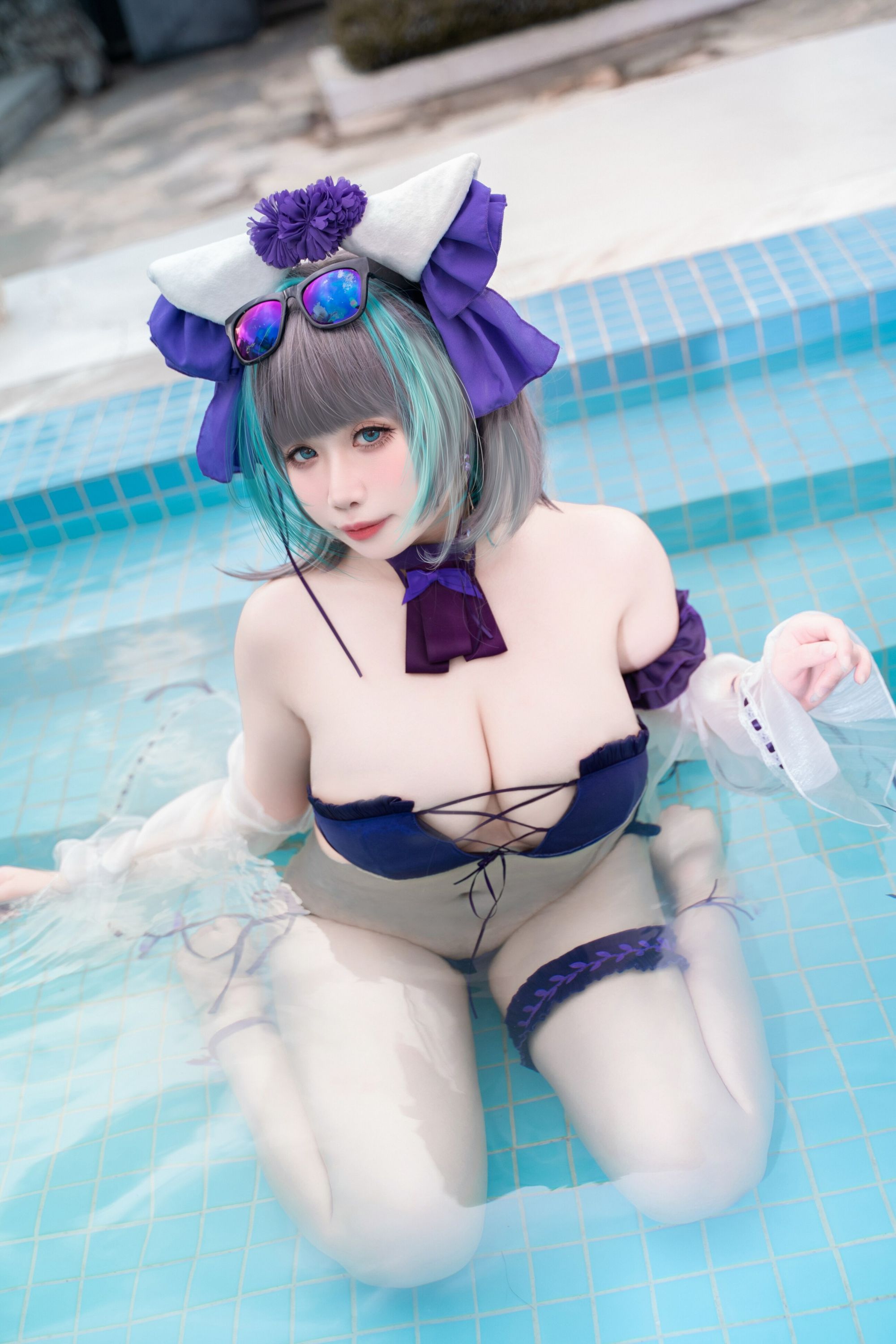 Online collection series of welfare fairytale honeycomb swimsuit VIP welfare post all 64p-第1章-图片9