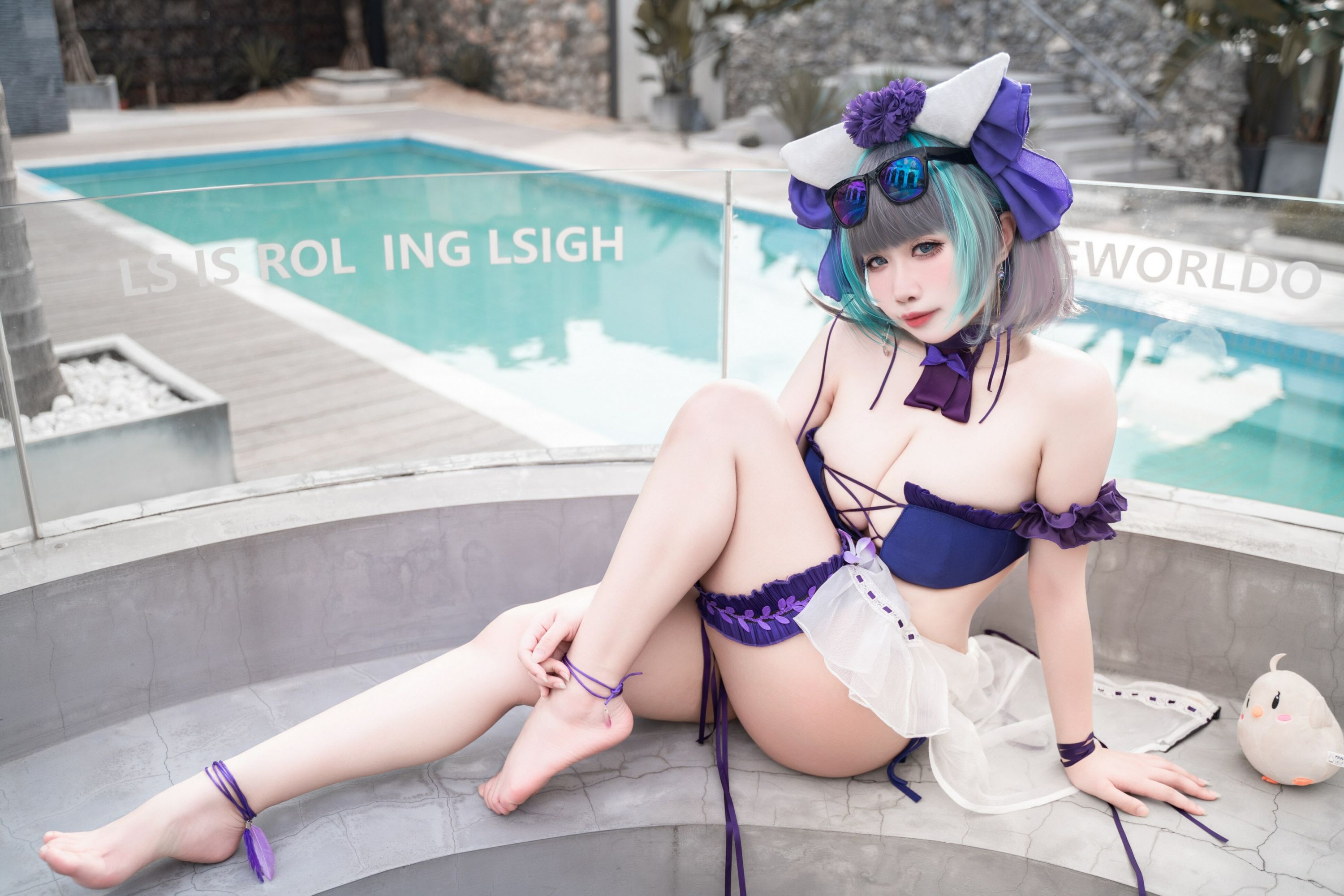 Online collection series of welfare fairytale honeycomb swimsuit VIP welfare post all 64p-第1章-图片17