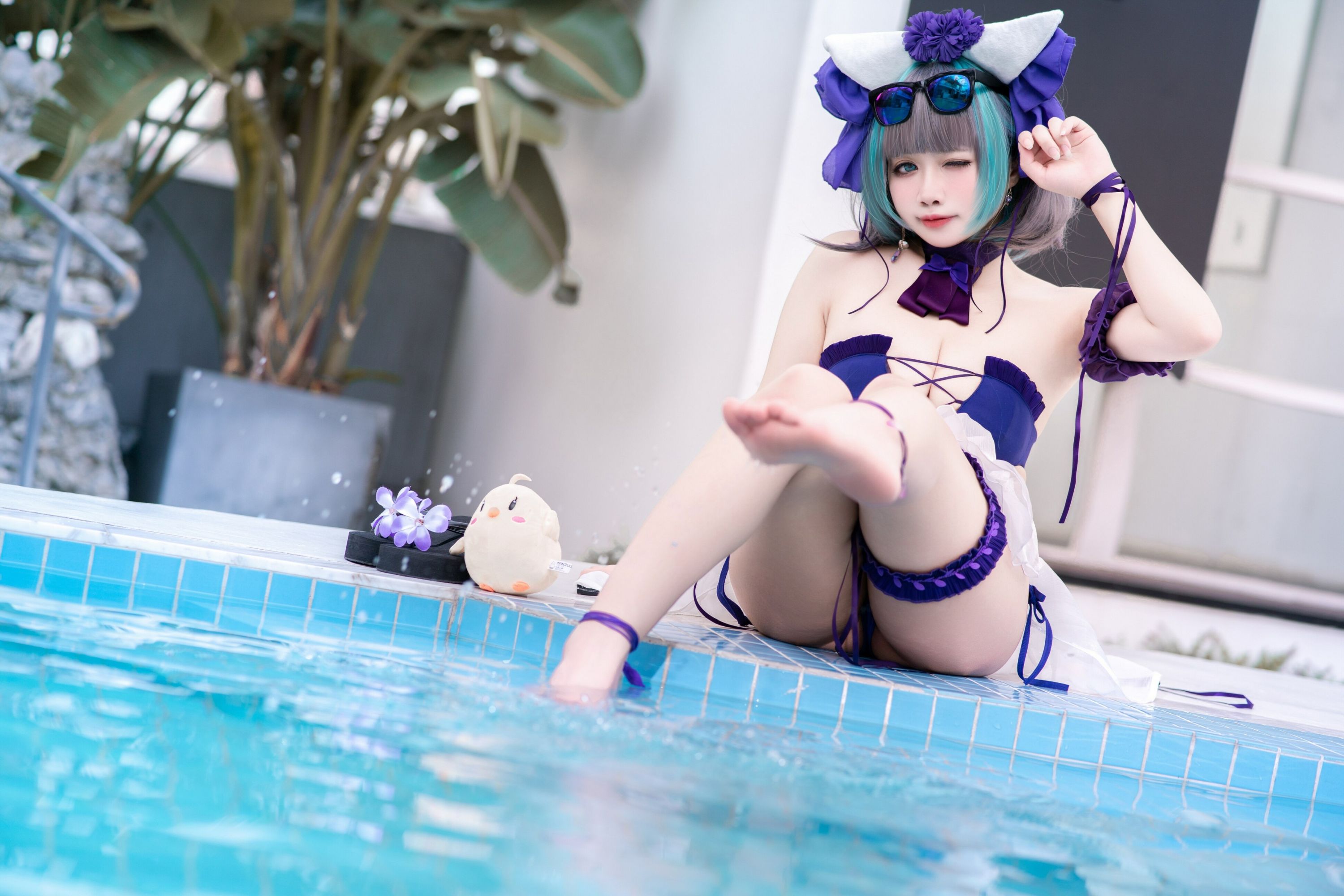 Online collection series of welfare fairytale honeycomb swimsuit VIP welfare post all 64p-第1章-图片22