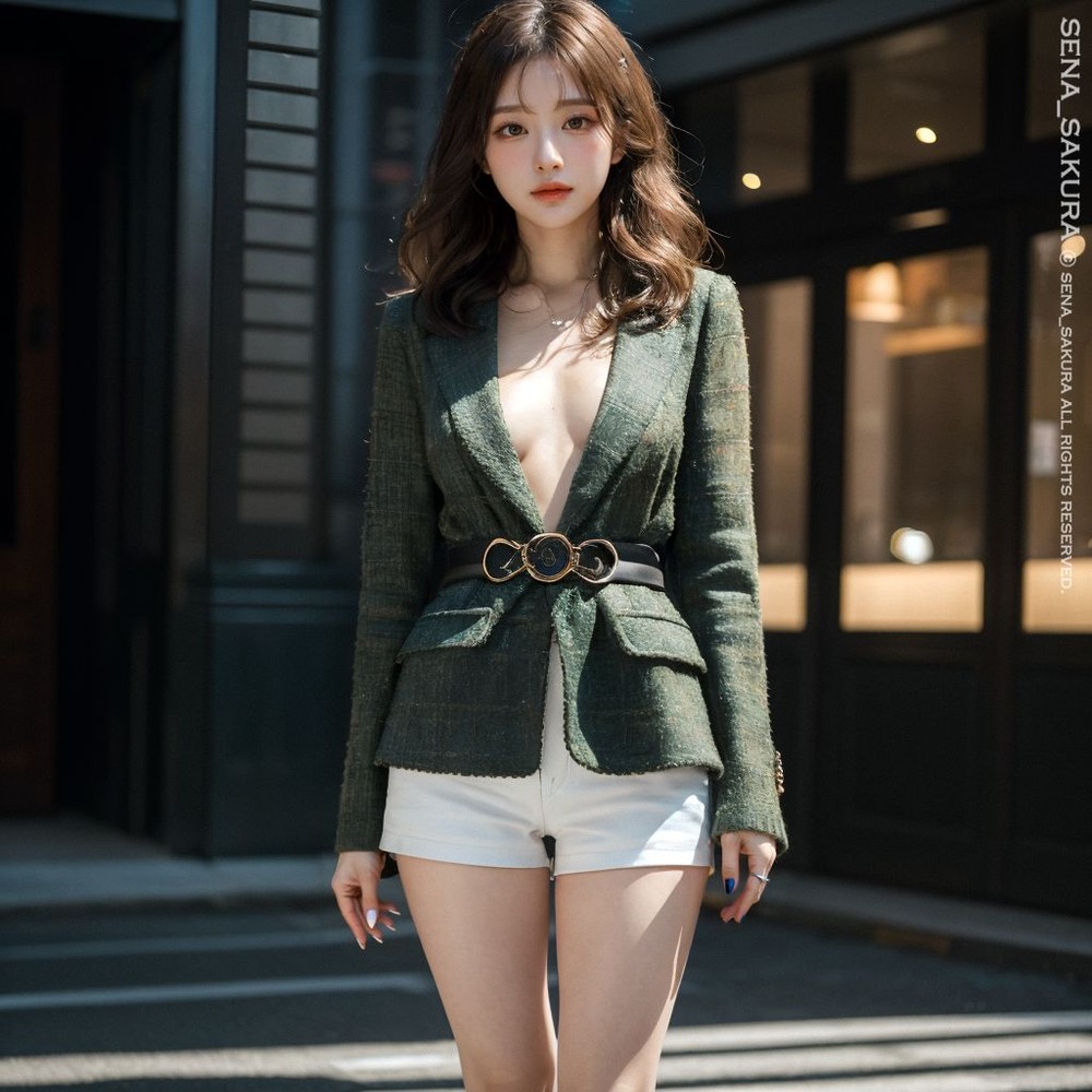 Patreon Sena Sakura GreenSuit-第1章-图片34