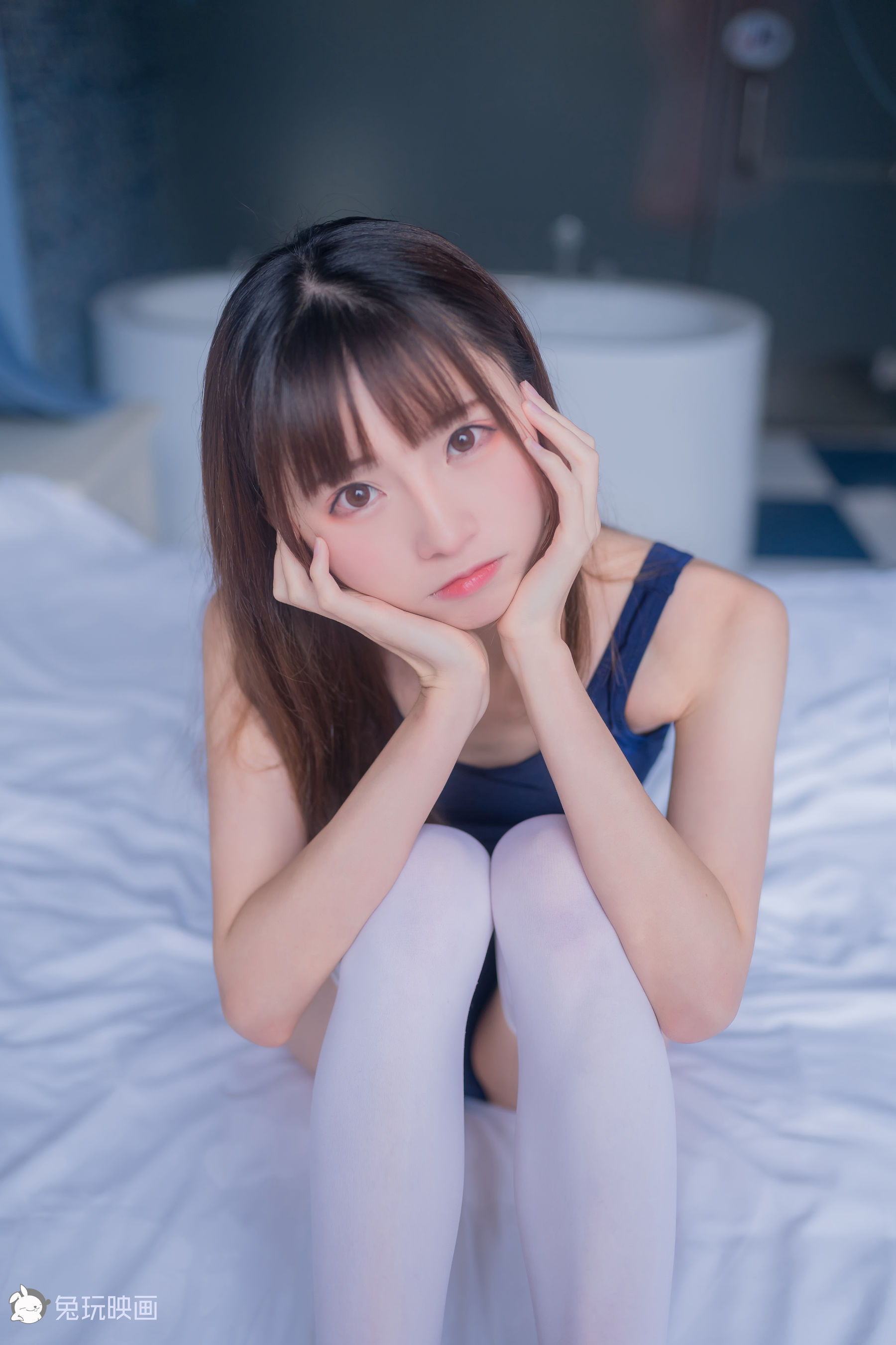 Summer Swimsuit Vol.018 Bathroom White Sweatshirt-第1章-图片22