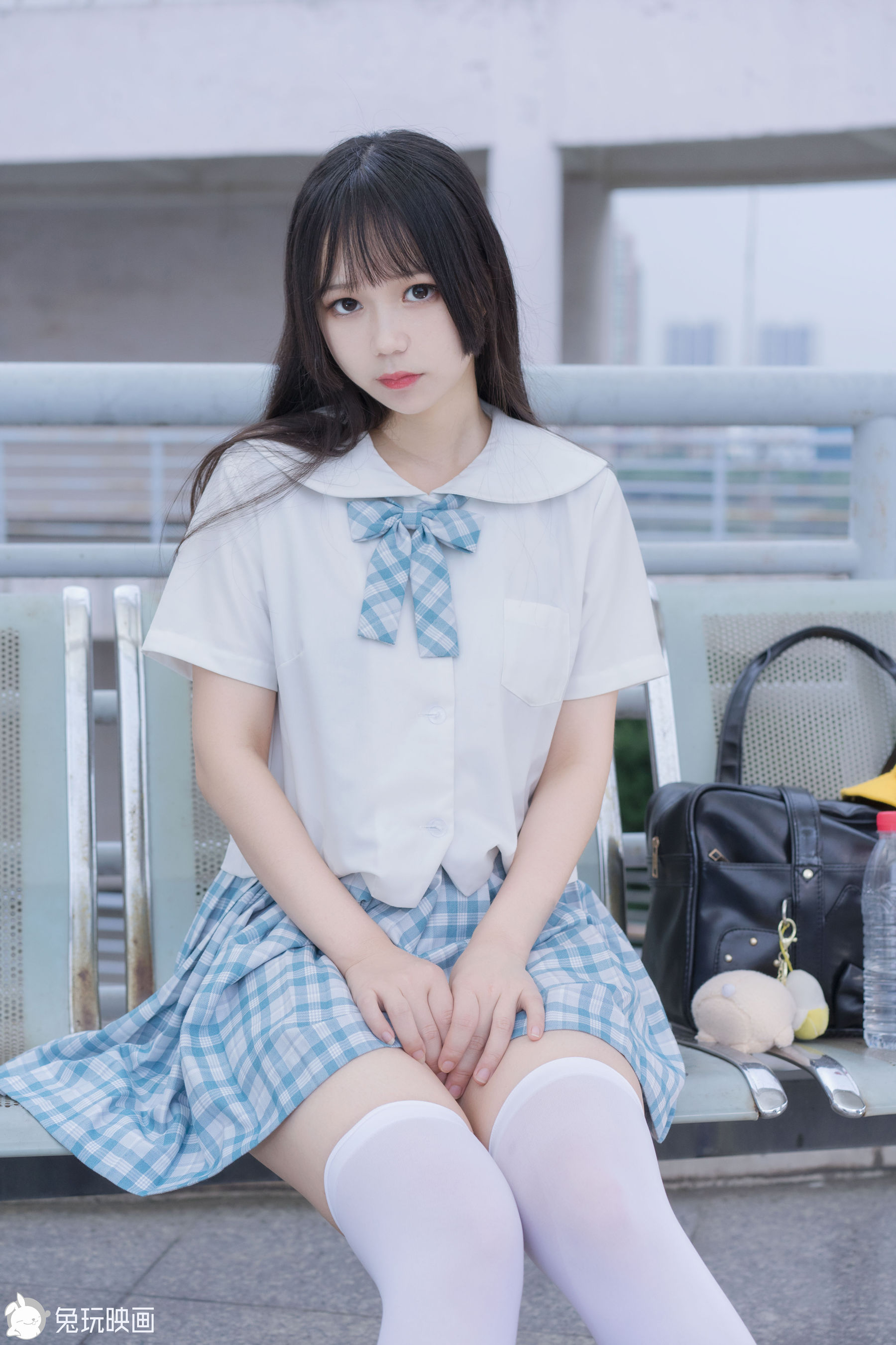 [兔玩映畫]  JK制服 Vol.025 藍柑夏日-第1章-图片2
