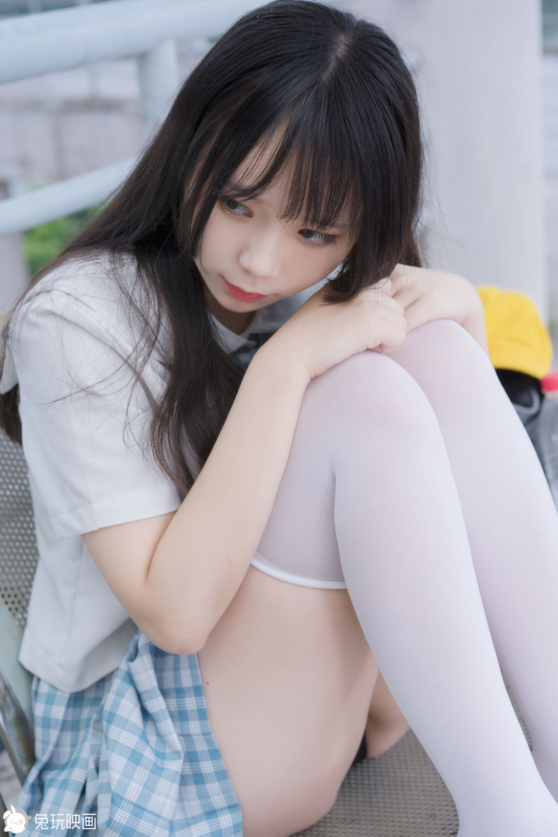 [兔玩映畫]  JK制服 Vol.025 藍柑夏日-第1章-图片3