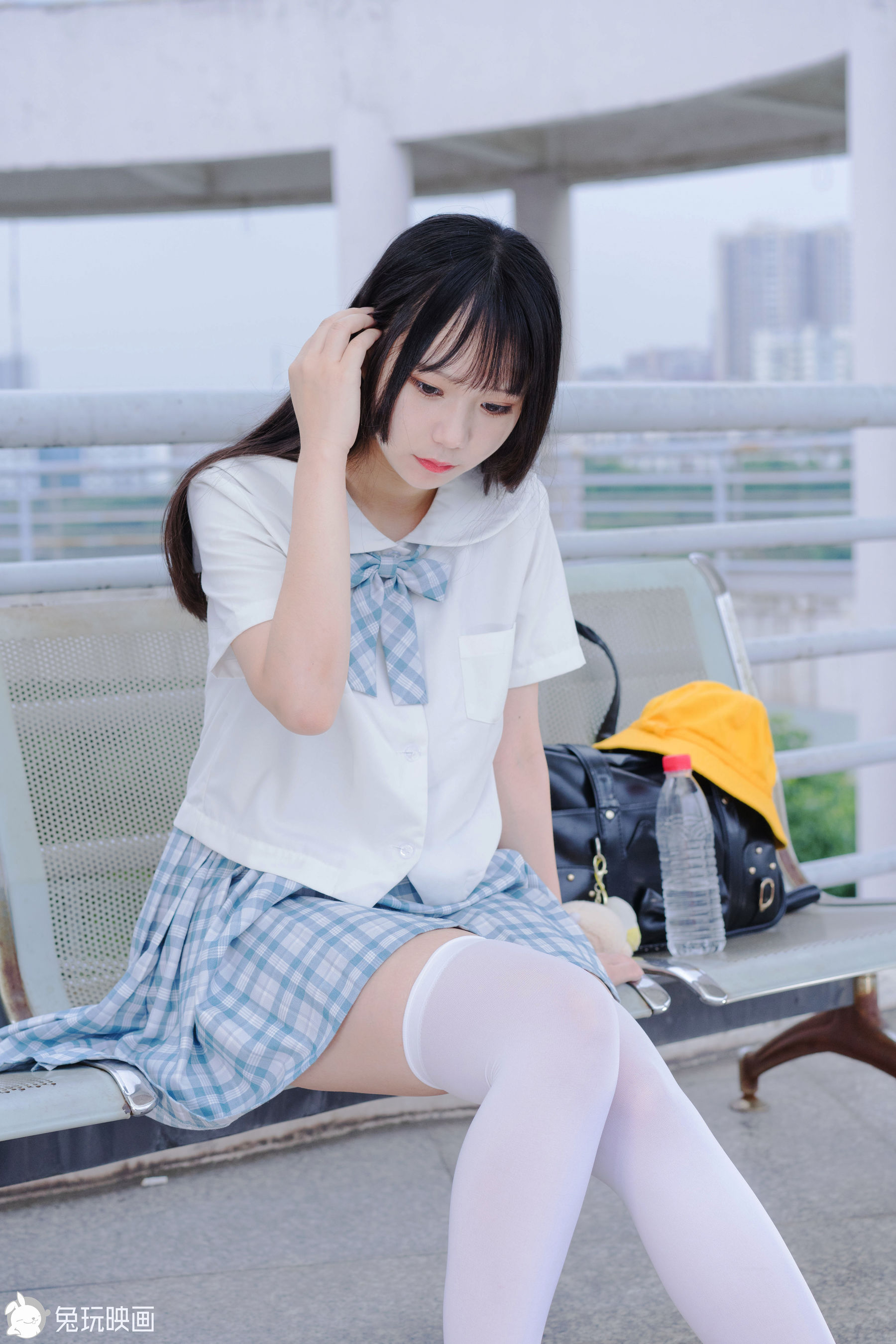 [兔玩映畫]  JK制服 Vol.025 藍柑夏日-第1章-图片10