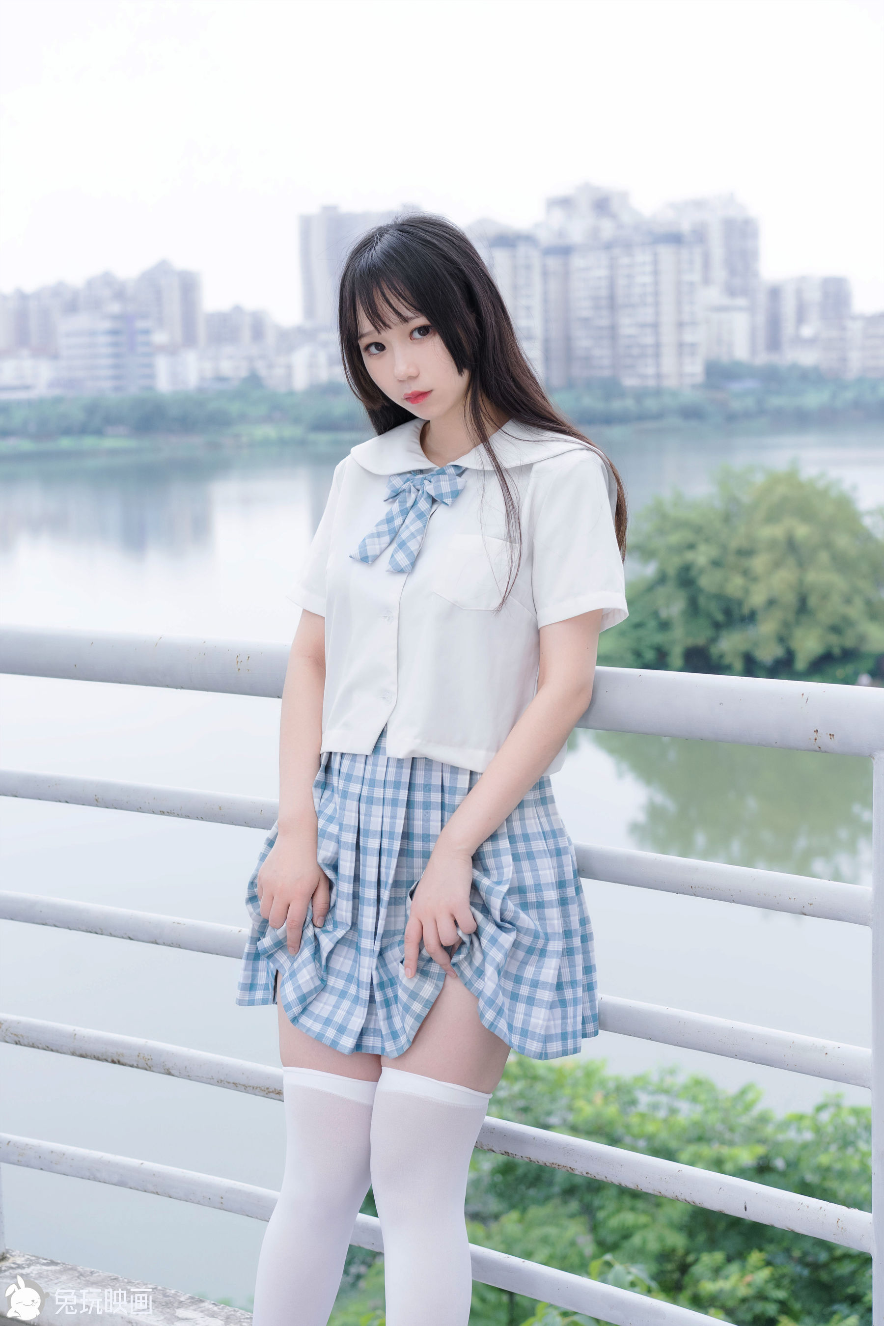 [兔玩映畫]  JK制服 Vol.025 藍柑夏日-第1章-图片16