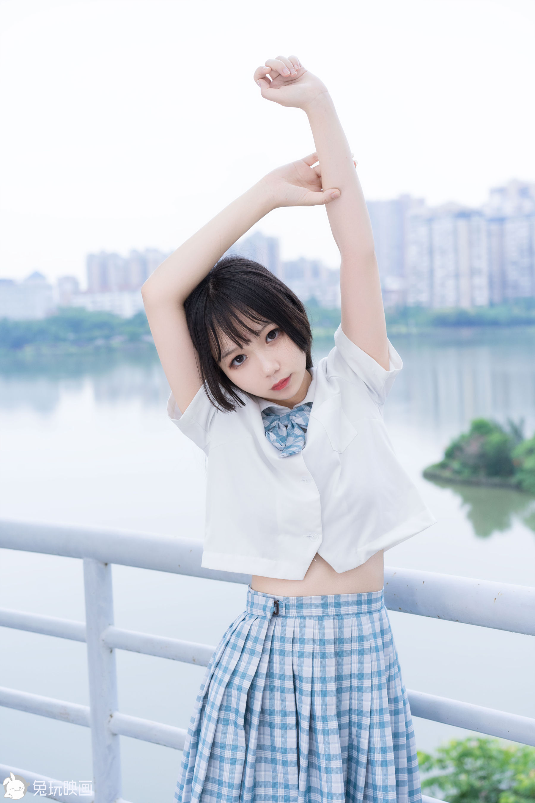 [兔玩映畫]  JK制服 Vol.025 藍柑夏日-第1章-图片41
