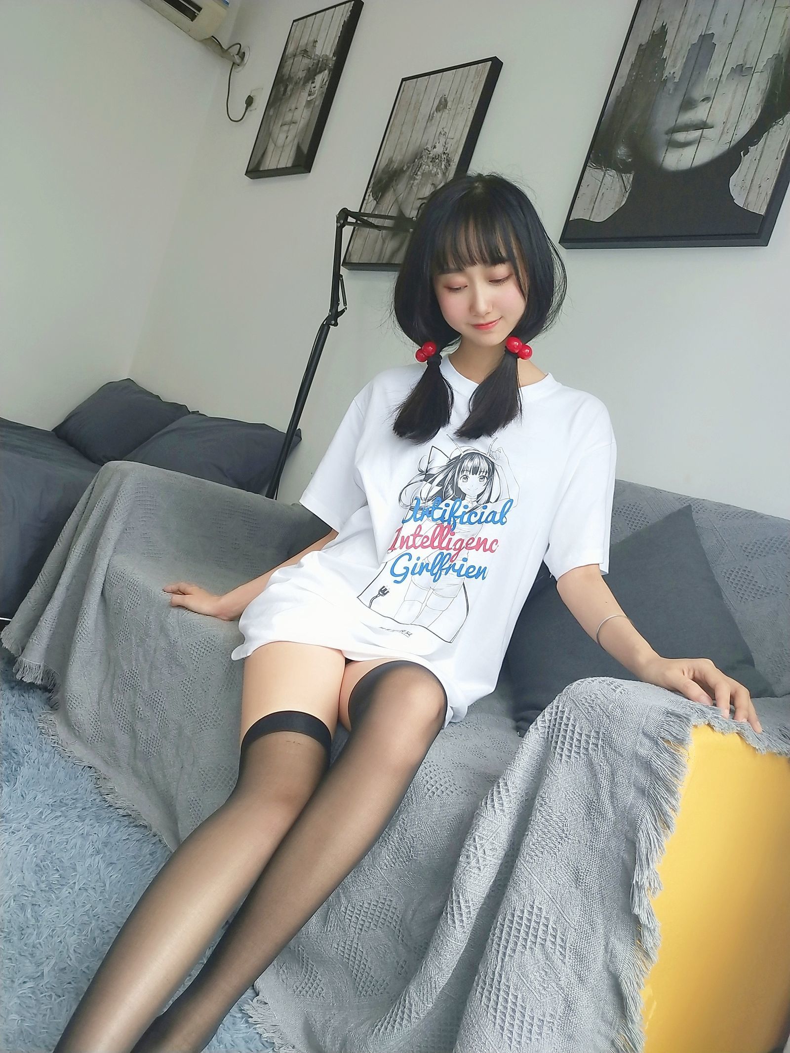 Cotton Owo Smart Girl T-Shirt-第1章-图片18