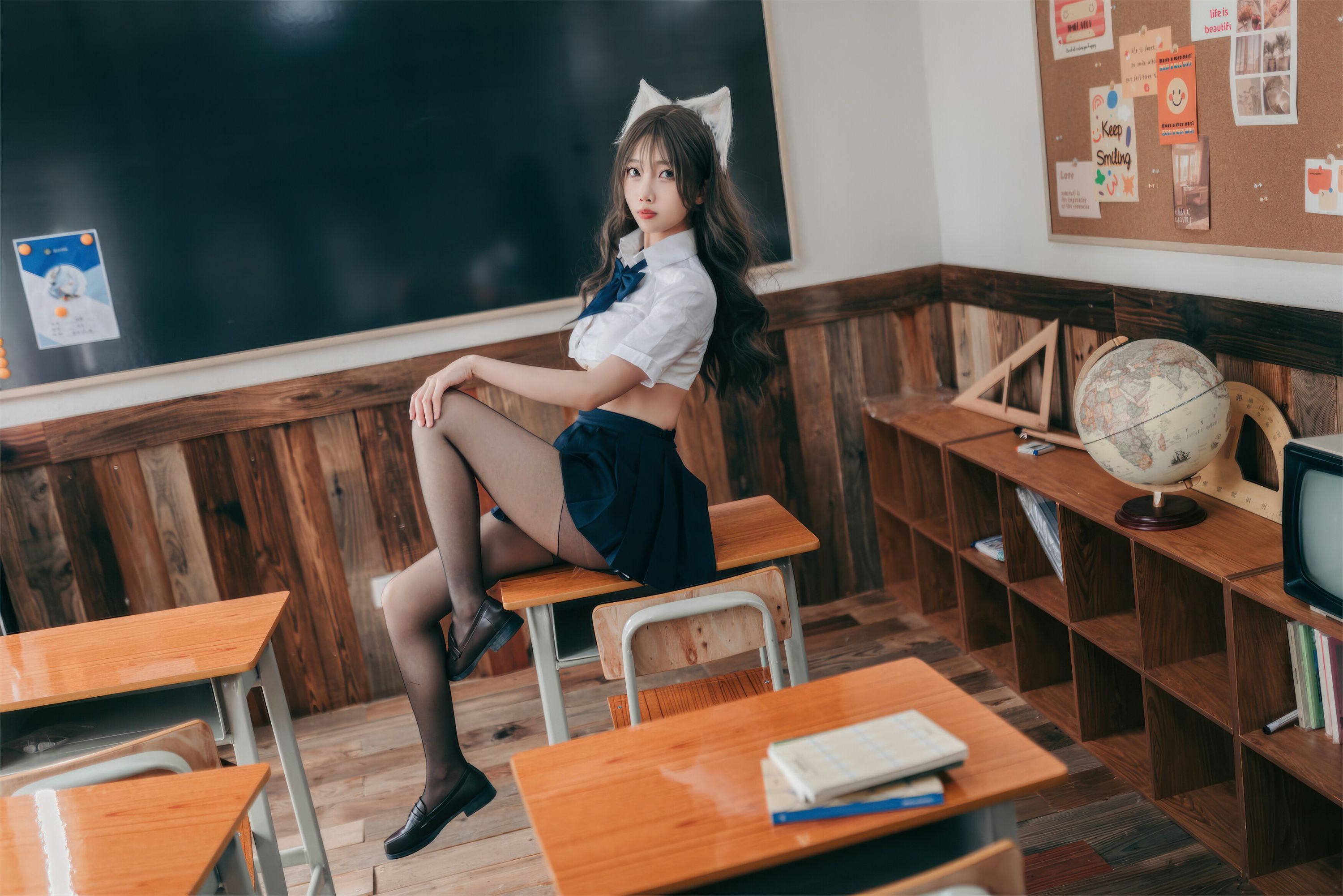 Online collection series of welfare girls amygdale students will be bad cat VIP welfare posts all 55p-第1章-图片8