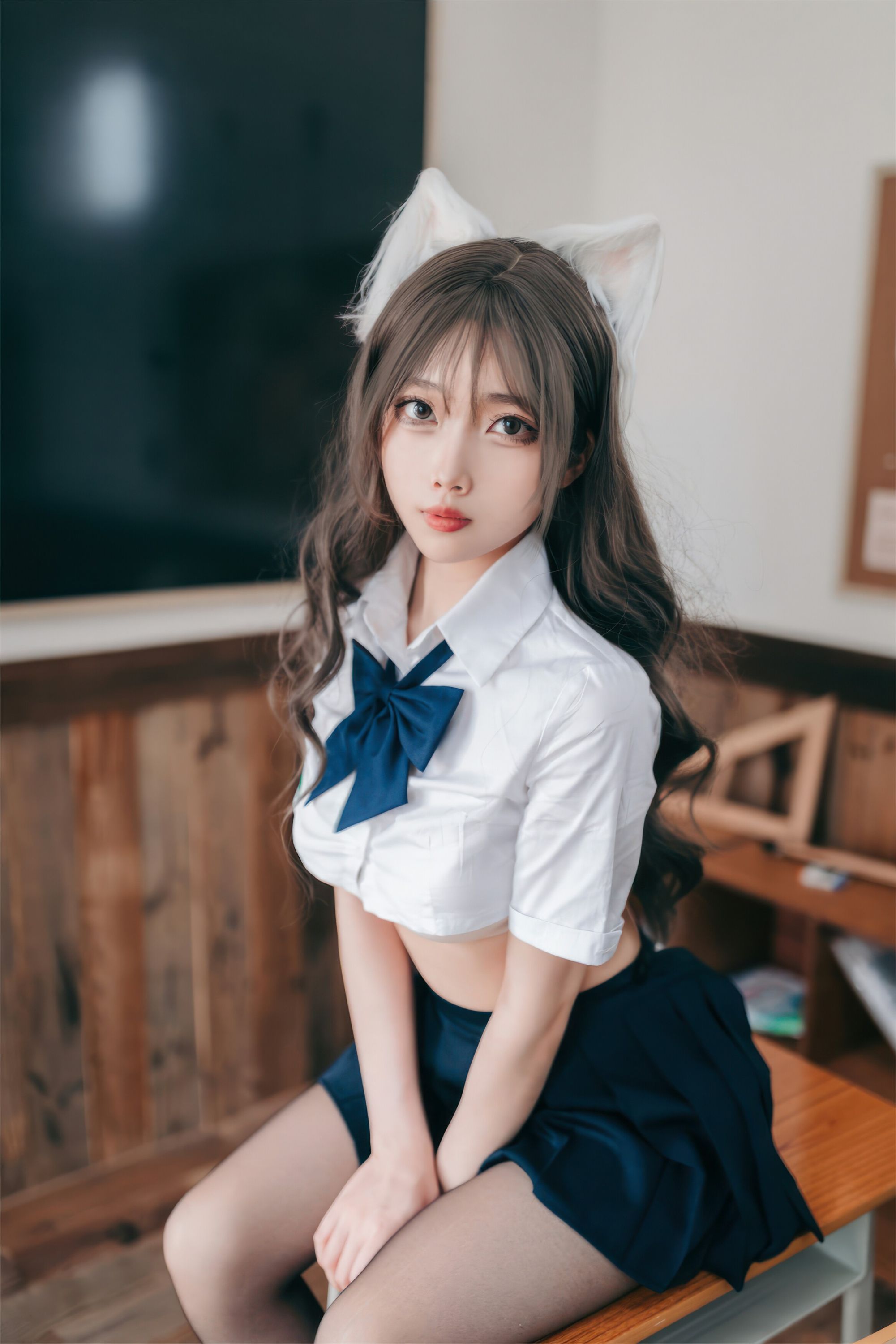 Online collection series of welfare girls amygdale students will be bad cat VIP welfare posts all 55p-第1章-图片20