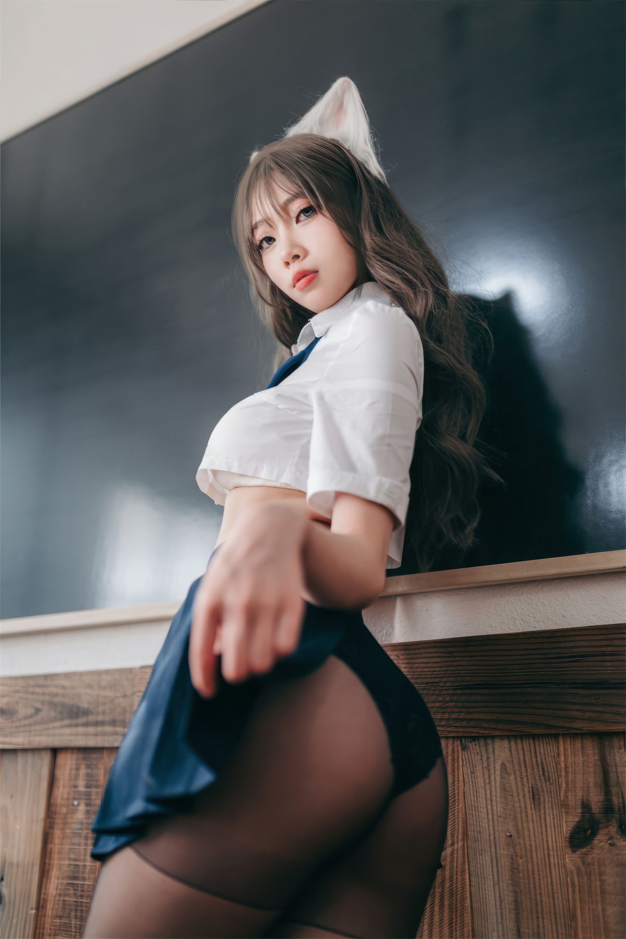 Online collection series of welfare girls amygdale students will be bad cat VIP welfare posts all 55p-第1章-图片27