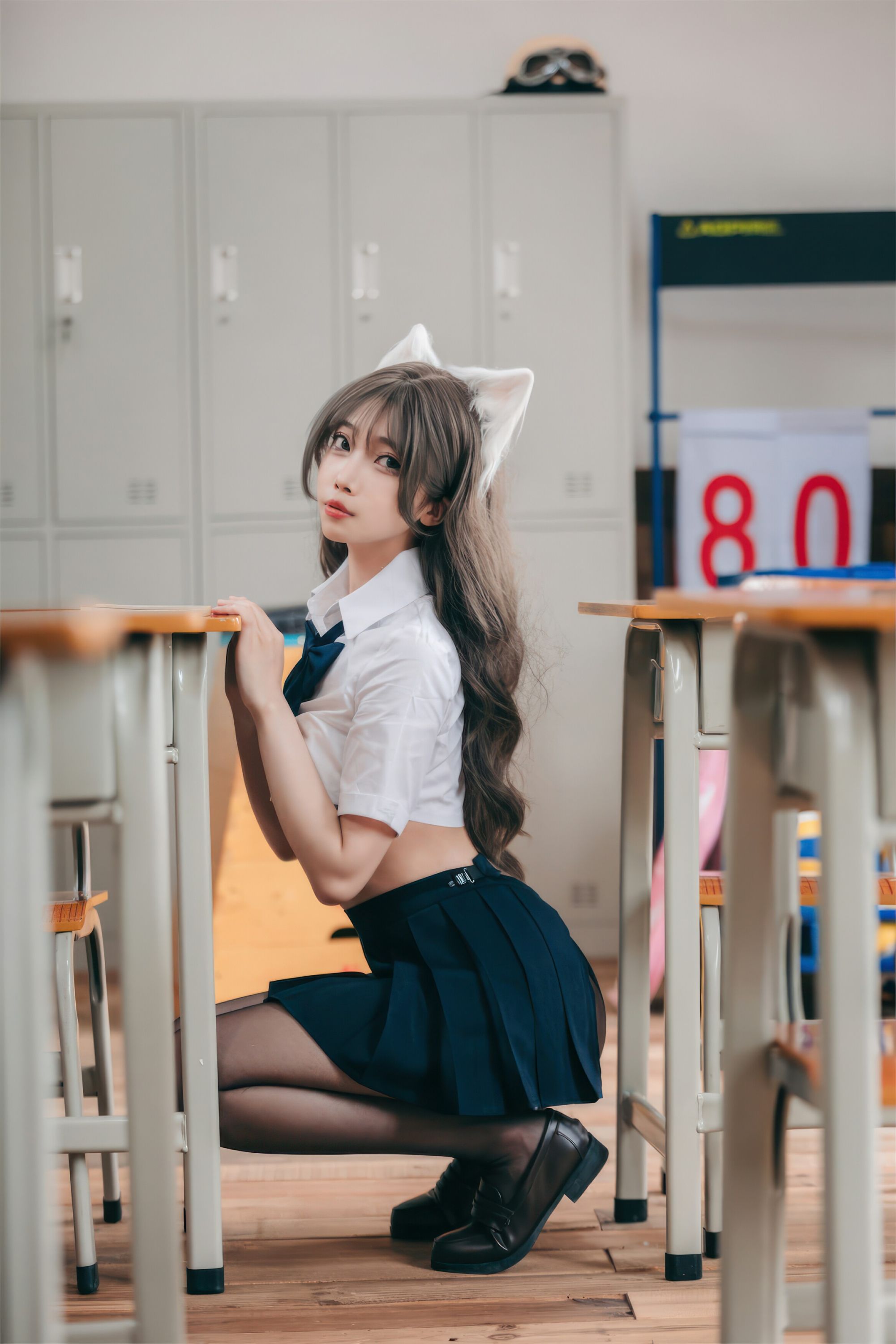 Online collection series of welfare girls amygdale students will be bad cat VIP welfare posts all 55p-第1章-图片28