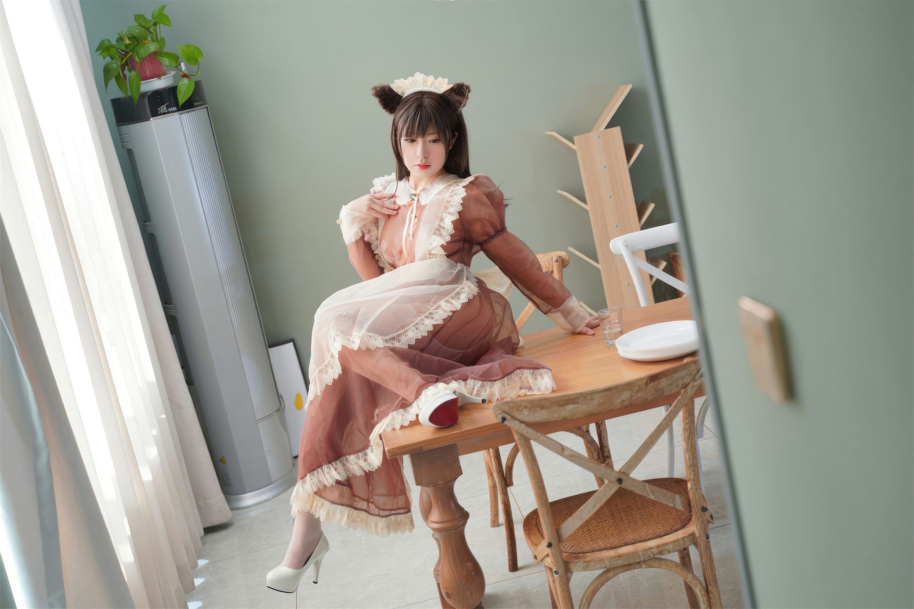 Web collection series of welfare girls brunette transparent maid VIP welfare posts all 38p-第1章-图片12