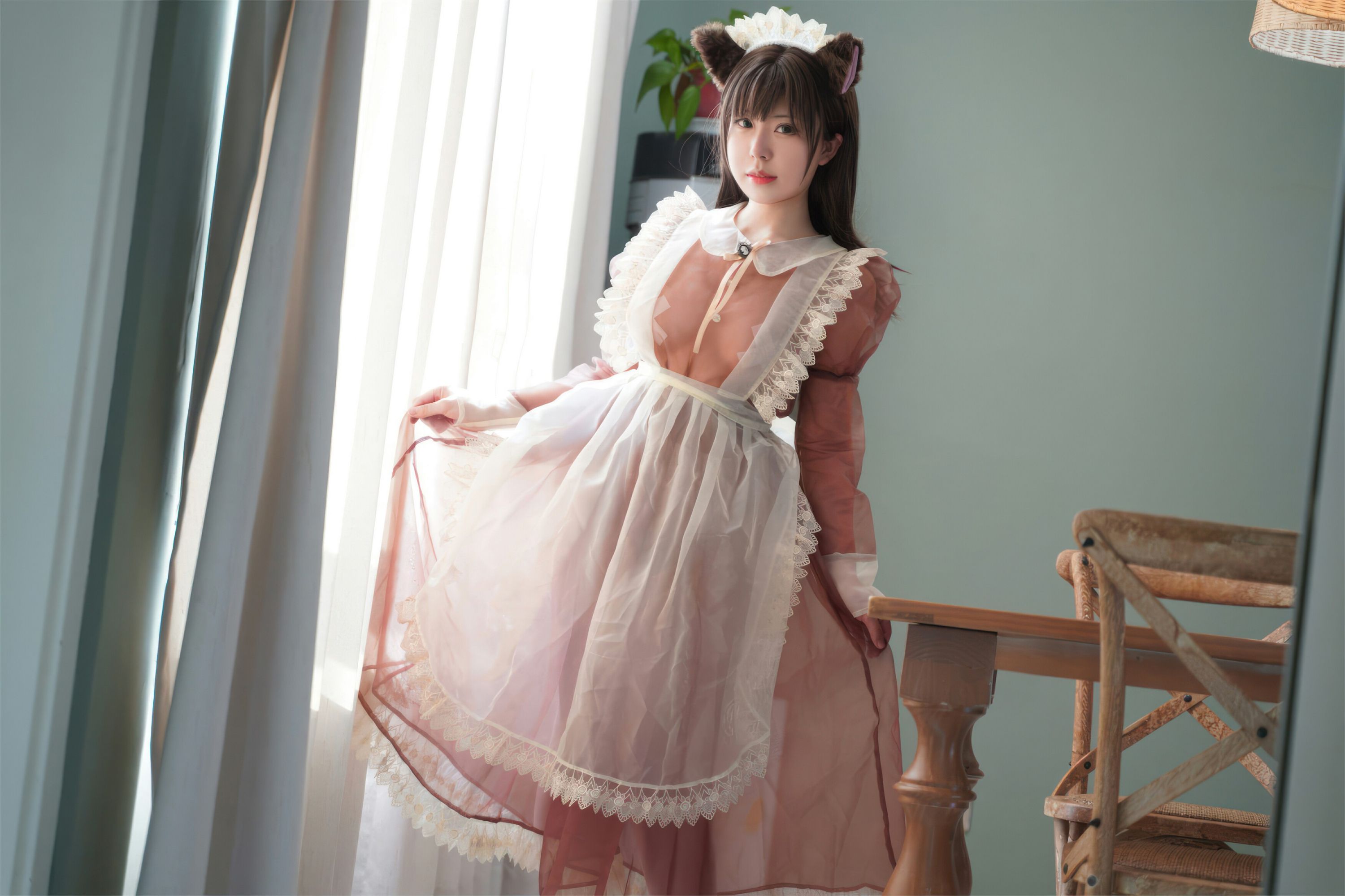 Web collection series of welfare girls brunette transparent maid VIP welfare posts all 38p-第1章-图片13